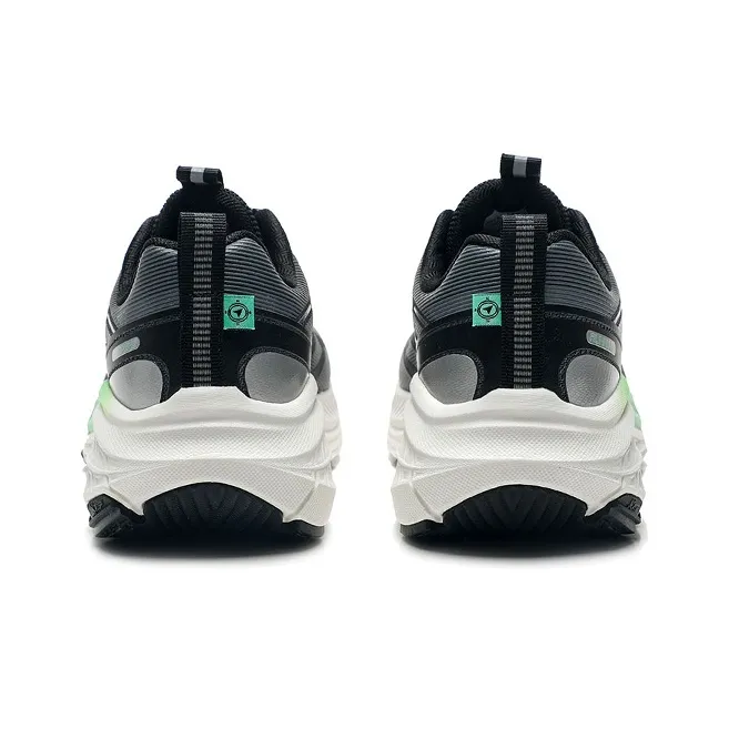 XTEP Kunwu Cushioning Breathable Low Top Running Shoes Men's Gray Black-4