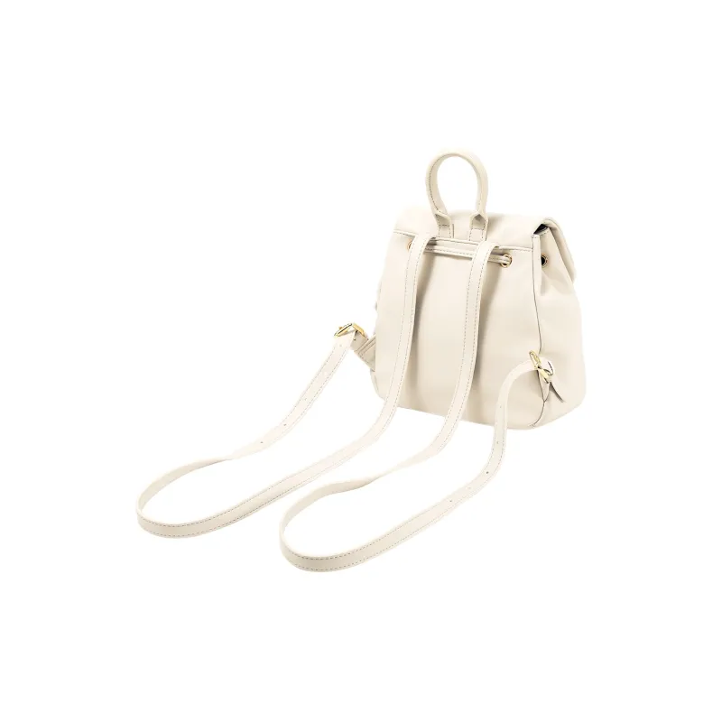 AILUXI Synthetic Leather Backpack Medium Size Women's Vintage Black/Milkshake White-2