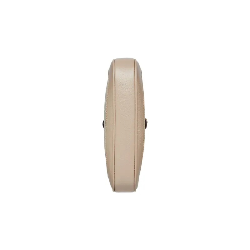 GUCCI Jackie 1961 Canvas With Leather Trim Crescent Shoulder Bag Shoulder Bag, Crossbody Bag Mini Women's Beige-7