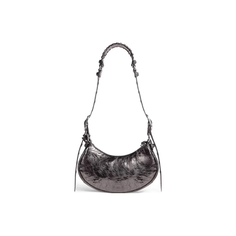 Balenciaga Le Cagole Sheepskin Handbag, Shoulder Bag Mini Women's Dark Gray-3