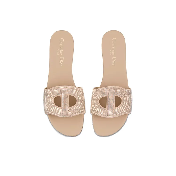 DIOR D-Club Stylish Sandals Women's Nude-4