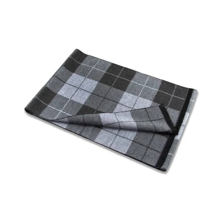 BAGGL Knit Scarves Men's Black, Gray-3