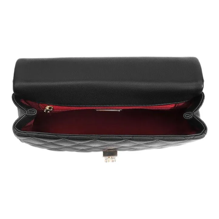 BELLE Artificial Leather Crossbody Bag Medium Size Women's Solid Color Plain-4