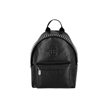 PHILIPP PLEIN Calfskin Backpack Regular Unisex Black