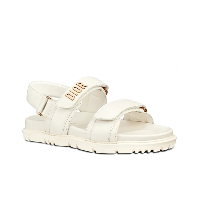DIOR DiorAct D Connect Beach Sandals Women's White POIZON