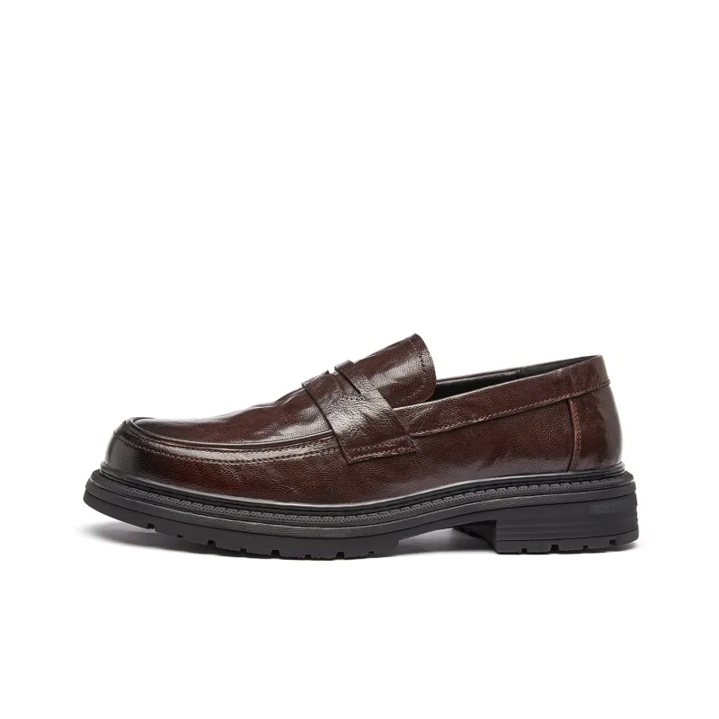 PLO CART Dress Shoes Men Low Top Black/Brown-6