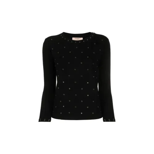 TWINSET Eyelet-detail Long-sleeve Jumper