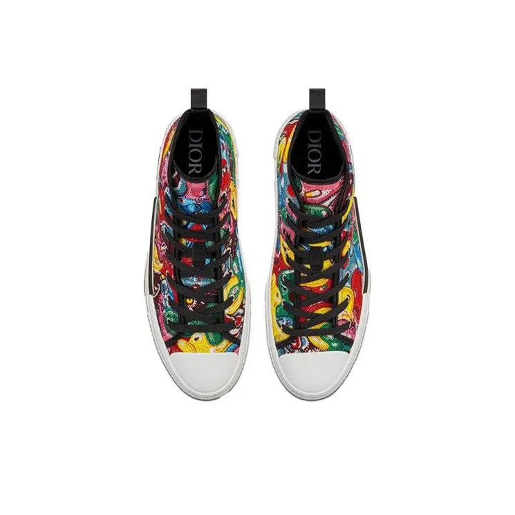 Kenny Scharf x DIOR B23 Stylish Skateboarding Shoes Men's Multicolor-3