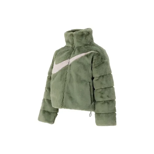 Nike Velvet Jackets Women's Green