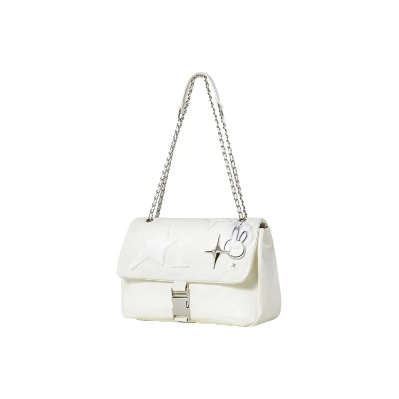 Miffy PU Shoulder Bag, Hobo Bag, Crossbody Bag, Shoulder Bag Women's Black/White-9