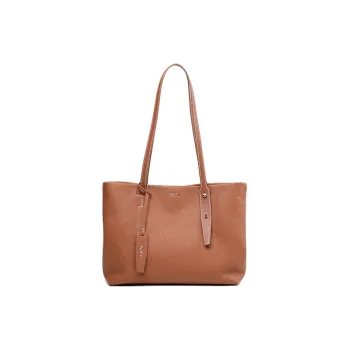 YOCAMU Top Grain Grained Cow Leather Shoulder Bag Large Size Women's Warm Brown Truffle Black Forest Gray Morning White