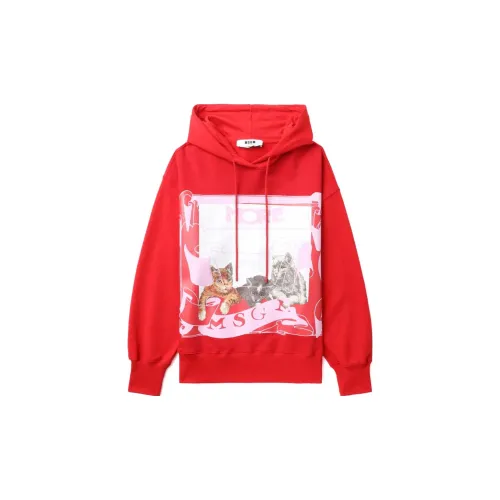 MSGM Sweatshirts Women's Red