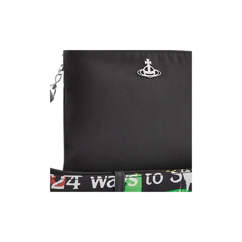 Vivienne Westwood SQUIRE Recycled Polyester Shoulder Bag Crossbody Bag Regular Men's Black-3