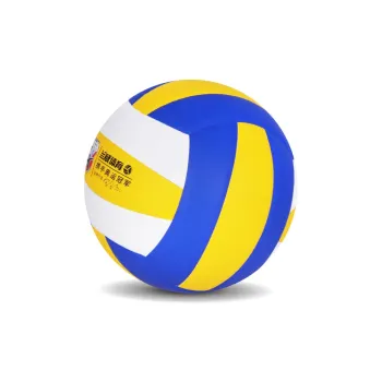 LENWAVE Microfiber Leather Size 5 Volleyball Unisex White Yellow Blue