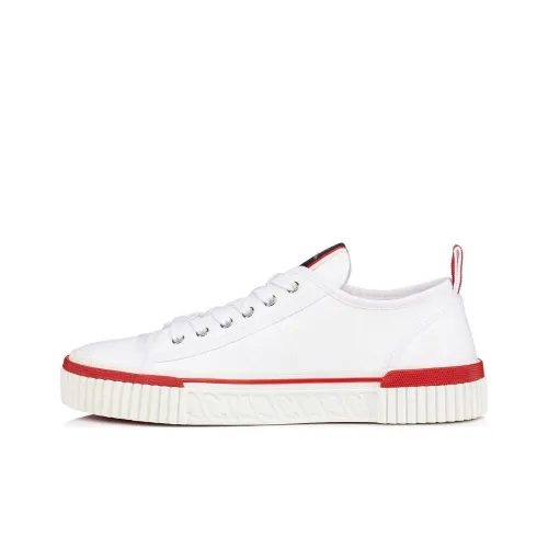 CL LUBOTING Low Top Skateboard Shoes Men's White