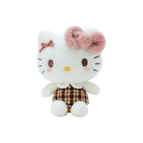 Sanrio Hello Kitty Mocha Plaid Collection Dolls Plush Doll 19cm Height