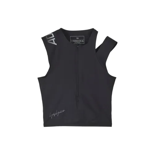 Y-3 Logo-print Cropped Tank Top