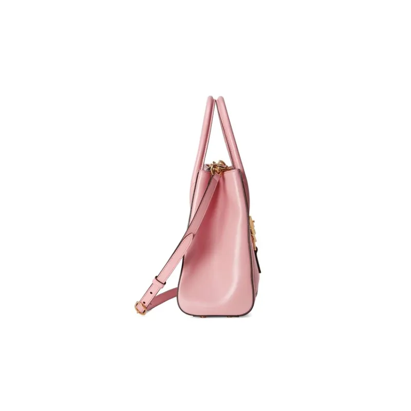 GUCCI Jackie 1961 Leather Tote Handbags Shoulder Bags Medium Size Unisex Light Pink-2