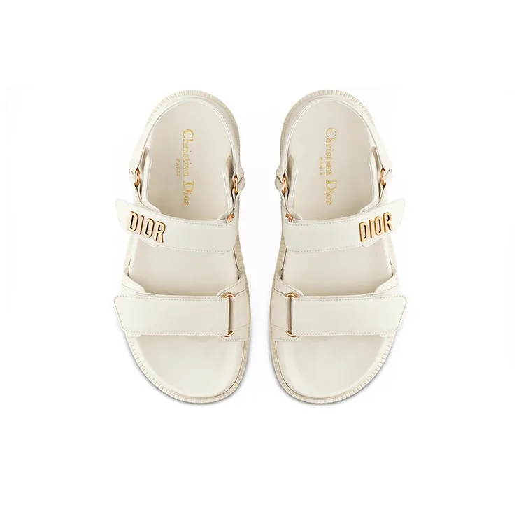 DIOR DiorAct D Connect Beach Sandals Women's White POIZON