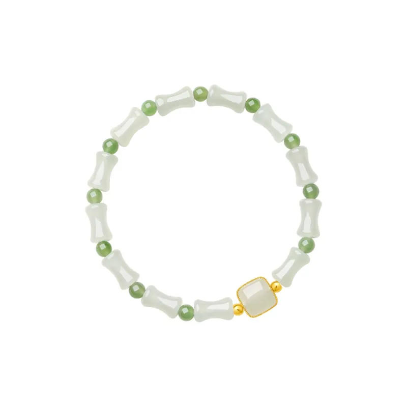 ZHOU LIU FU Hetian Jade Bracelets White Jade Women's-2