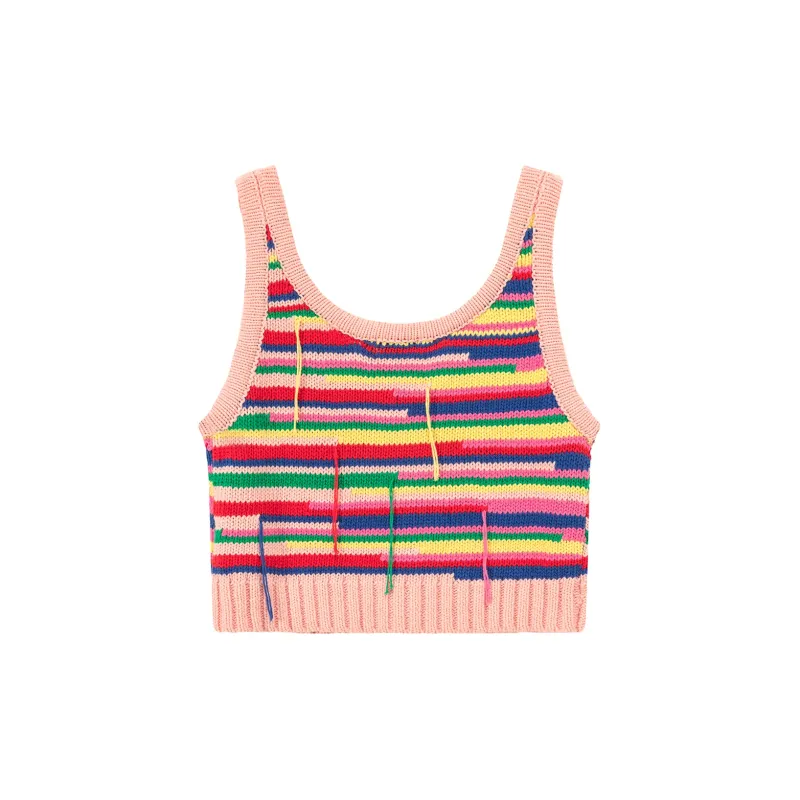 CHUU Knitwear Women's Rainbow Stripes-1
