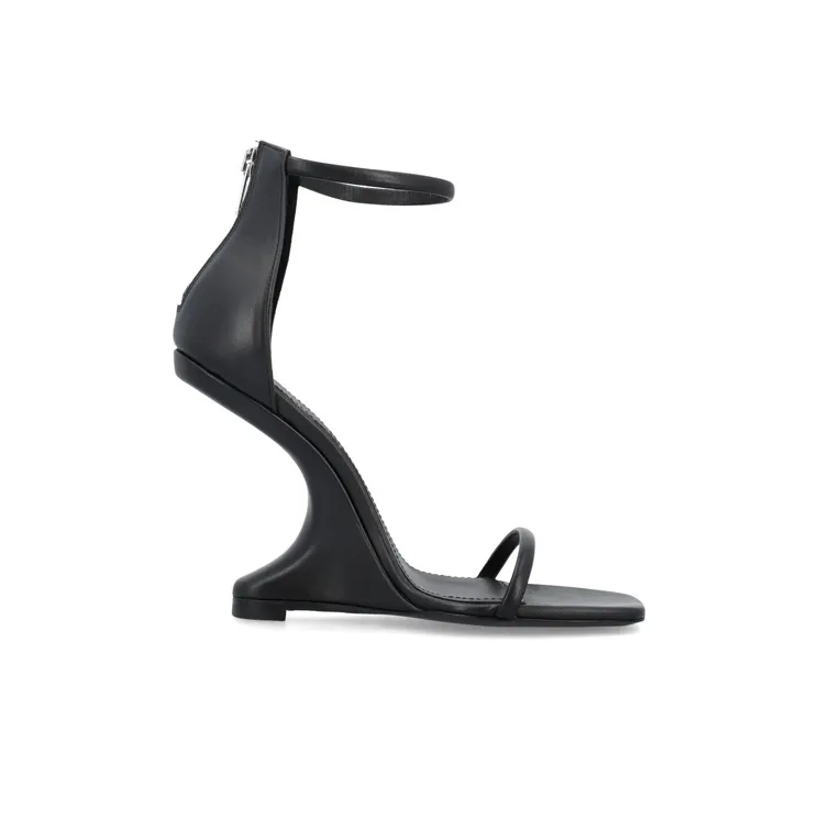 RICK OWENS/RO Cantilever Strap Sandals 11cm Women's Black-1