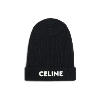 CELINE Beanie In Ribbed Wool