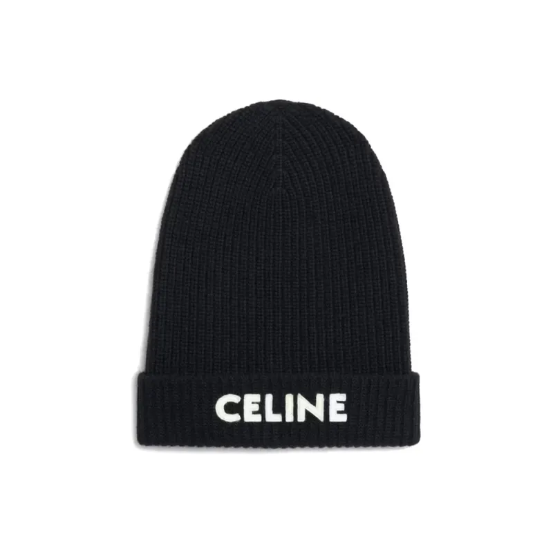 CELINE Beanie In Ribbed Wool-0