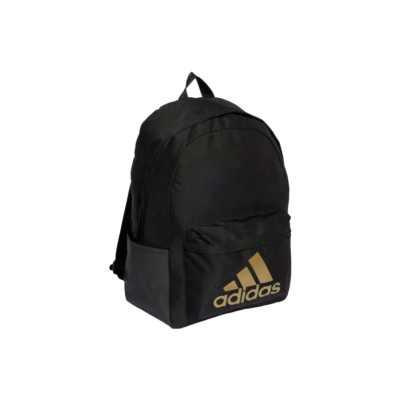 Adidas Recycled Polyester Backpack Regular Unisex Black Gold-1