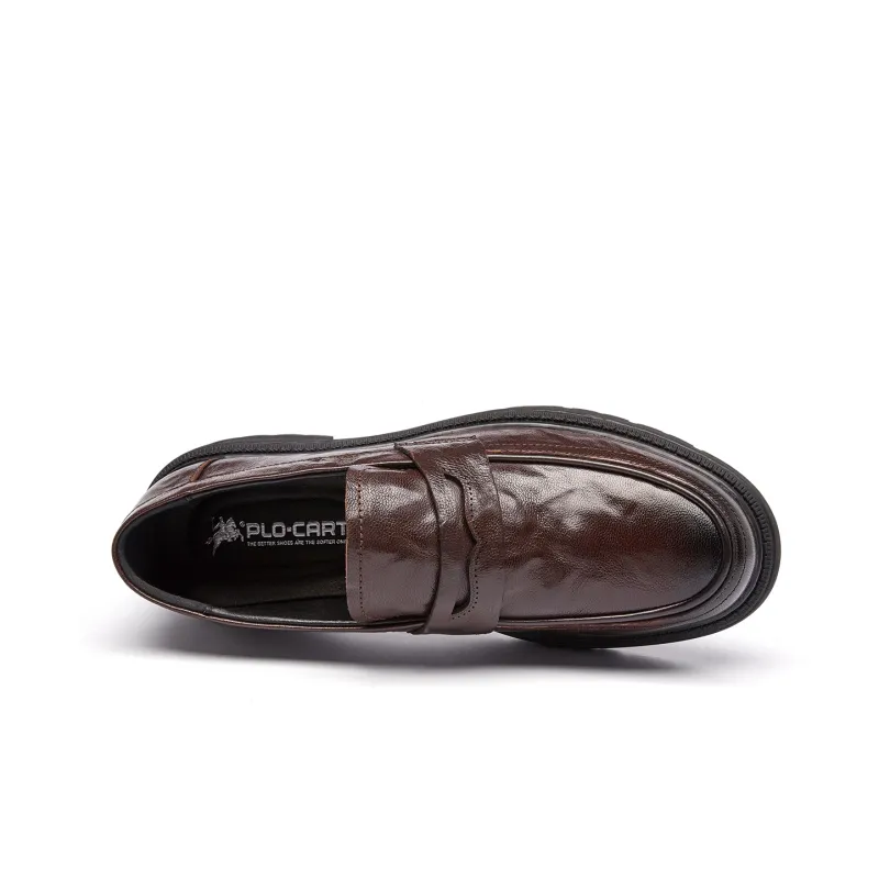 PLO CART Dress Shoes Men Low Top Black/Brown-9