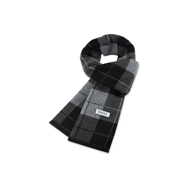 BAGGL Knit Scarves Men's Black, Gray-0
