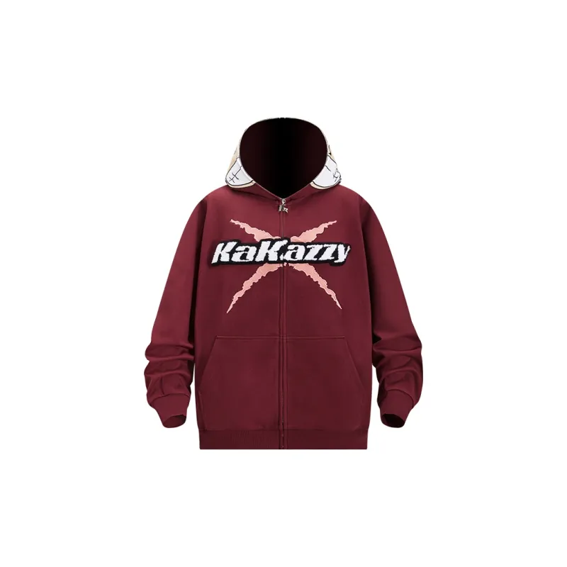 KAKAZZY Sweatshirts Unisex Burgundy-3