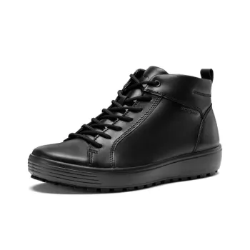 Ecco Soft And Cool Size 7 High Top Skateboard Shoes Men's Black