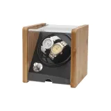 Bamboo Wood+Black[2 Watch Slot]