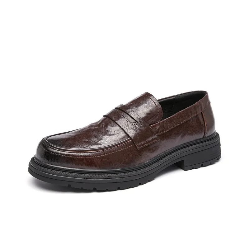 PLO CART Dress Shoes Men Low Top Black/Brown-7