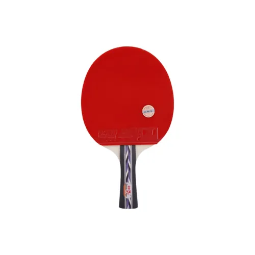 DOUBLEFISH Qilin Style Ping Pong Paddles Unisex Pure Wood Red