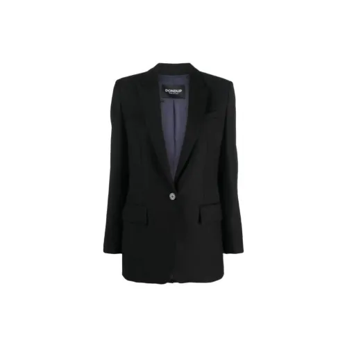 Dondup Single-breasted Virgin Wool Blazer