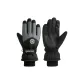 Black, Round Logo (Waterproof/Thickened and Fleece-Lined/Inner Temperature Lock)