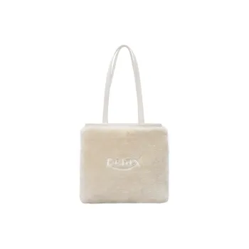 Art Traces Polyester Tote Tote Handbag Shoulder Bag Regular Women's Milk White