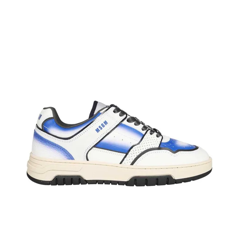 MSGM Low Top Skateboard Shoes Men's Purple-1