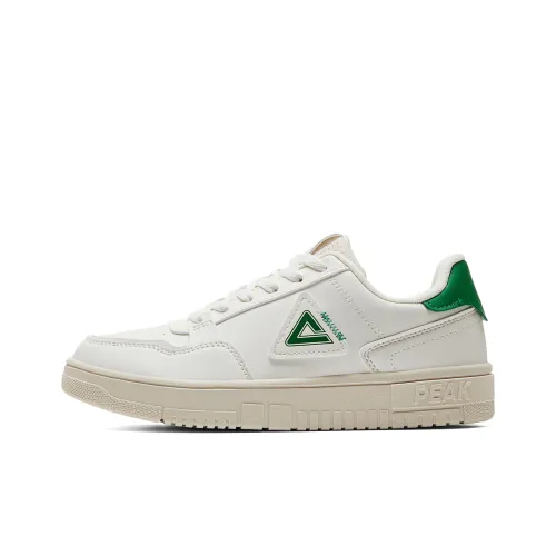 PEAK Skateboard Shoes Men Low-Top Off-White Grass Green