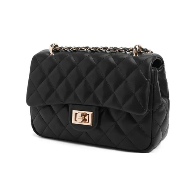 BELLE Artificial Leather Crossbody Bag Medium Size Women's Solid Color Plain-1