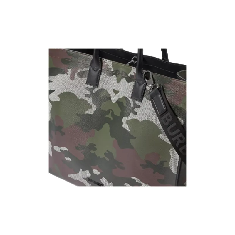 Burberry Canvas Tote Bag Shopping Bag Handbag Regular Men's Camouflage-2