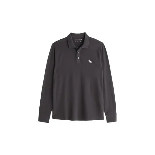 Abercrombie＆Fitch Polo Shirts Men Dark Gray