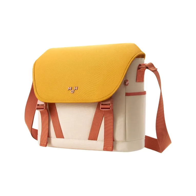 MAH Polyester Shoulder Bag, Crossbody Bag Medium Size Unisex Classic Color Scheme-1