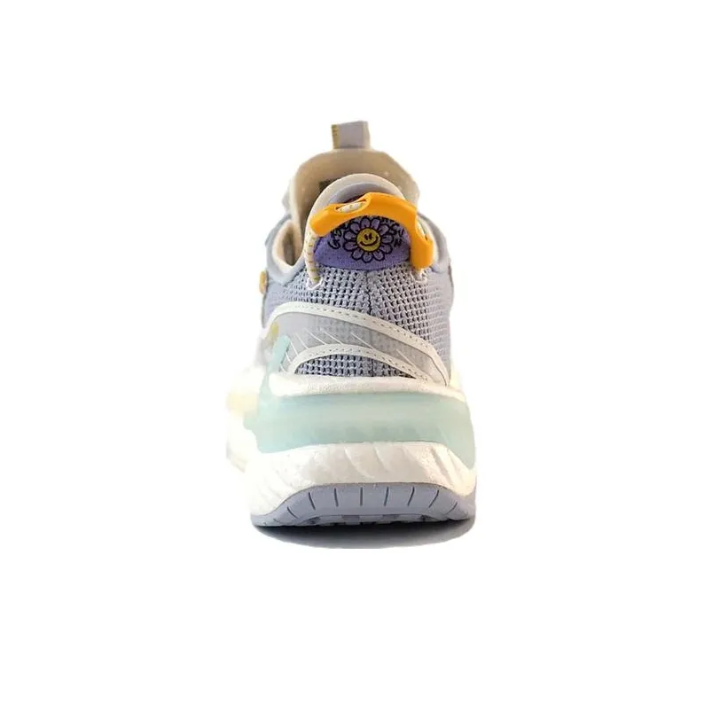LiNing Exceed 6 Durable Breathable Low Top Casual Shoes Women's White Purple-5
