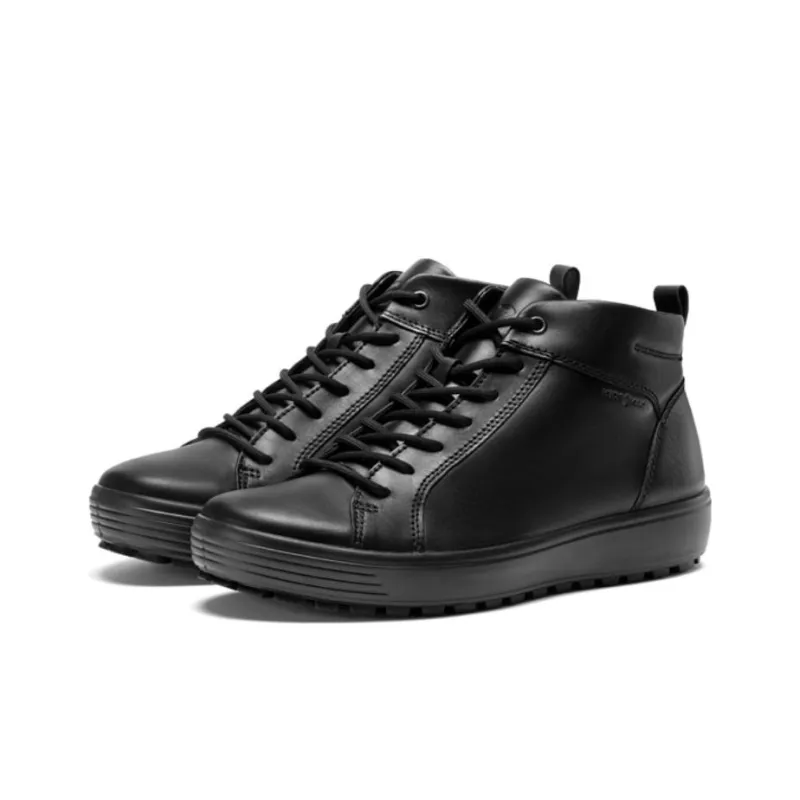 Ecco Soft And Cool Size 7 High Top Skateboard Shoes Men's Black-2