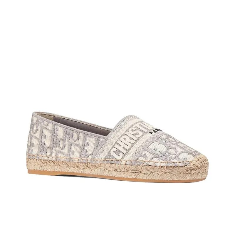 DIOR Granville Espadrilles Women's Gray-2