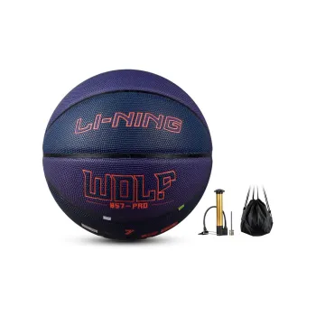 LiNing PU Polyurethane Basketball Black Purple Size 7 Training