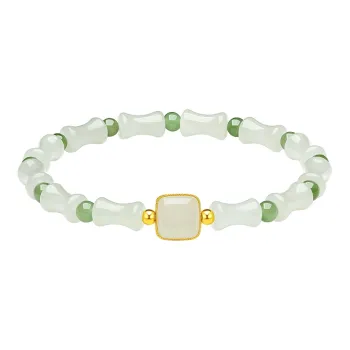 ZHOU LIU FU Hetian Jade Bracelets White Jade Women's